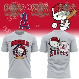 Los Angeles Angels Hello Kitty Baseball T-Shirt