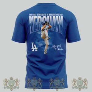 Los Angeles Dodgers Kershaw October Baseball Postseason T-Shirt