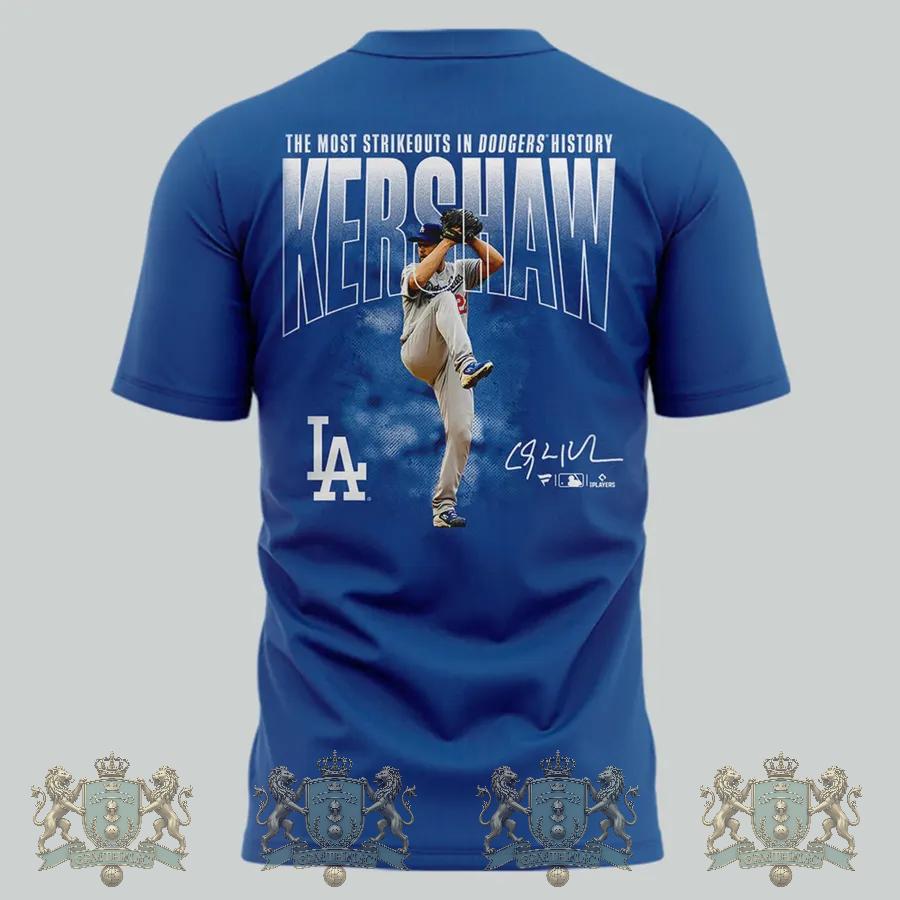 Los Angeles Dodgers Kershaw October Baseball Postseason T-Shirt