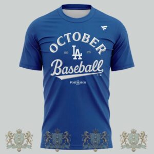 Los Angeles Dodgers Kershaw October Baseball Postseason T-Shirt
