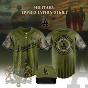 Los Angeles Dodgers Military Appreciation Night America 250 Baseball Jersey