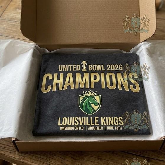 Louisville Kings United Bowl 2026 Champions T-Shirt