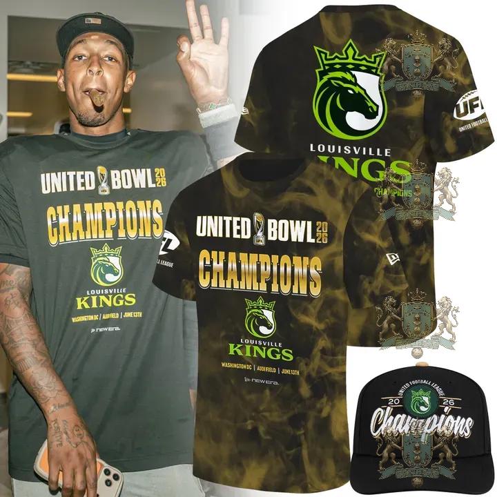 Louisville Kings United Bowl 2026 Champions T-Shirt