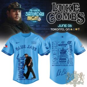 Luke Combs Toronto Blue Jays My Kinda Saturday Night Tour Jersey