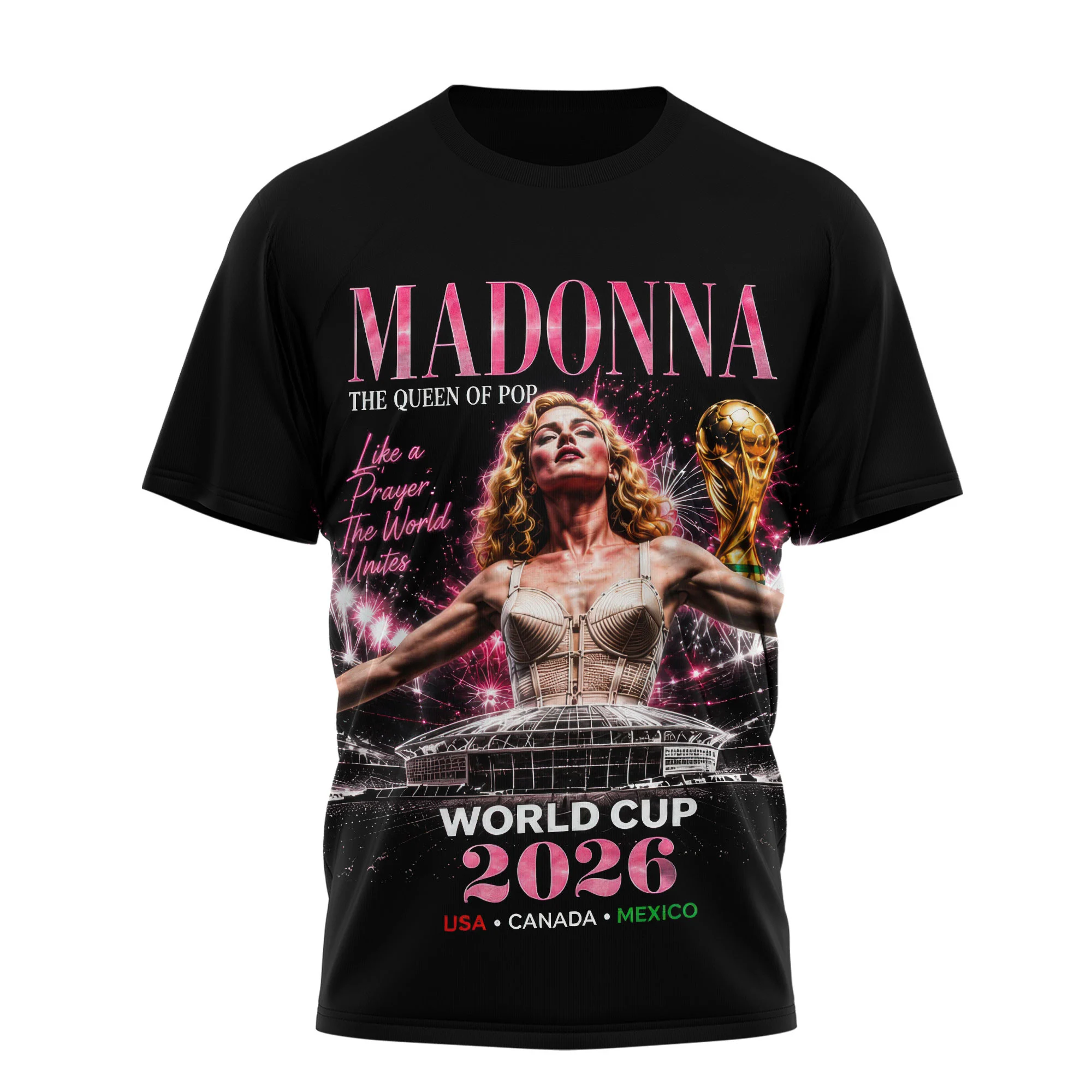 Madonna World Cup 2026 T-Shirt - Detail View