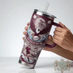 Manly Warringah Sea Eagles Day One Vintage Rugby League Tumbler
