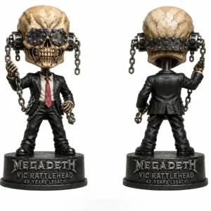 Megadeth Vic Rattlehead 43 Years Legacy Bobblehead Figure