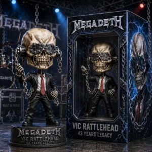 Megadeth Vic Rattlehead 43 Years Legacy Bobblehead Figure