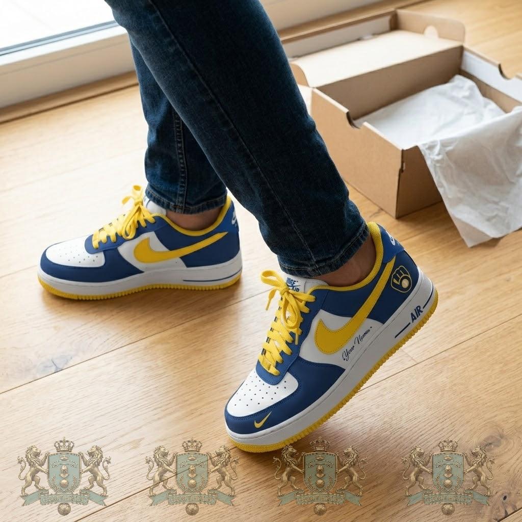 Milwaukee Brewers Personalized Custom Sneakers