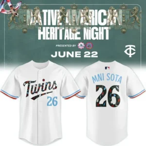 Minnesota Twins Native American Heritage Night Baseball Jersey