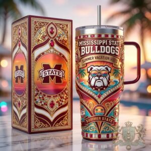 Mississippi State Bulldogs Summer Vacation Vibes Tumbler