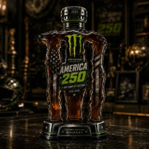 Monster Energy America 250 Years of Freedom Whiskey Bottle