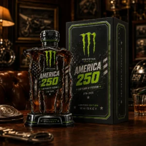 Monster Energy America 250 Years of Freedom Whiskey Bottle