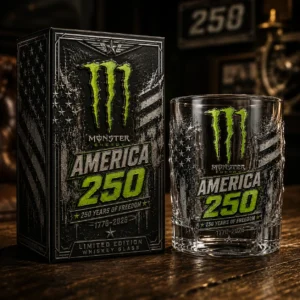 Monster Energy America 250 Years of Freedom Whiskey Glass