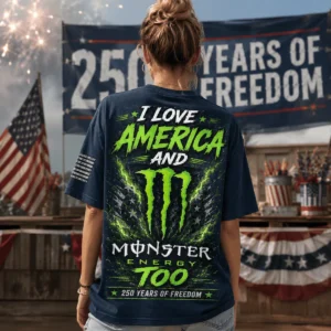 Monster Energy I Love America 250 Years T-Shirt