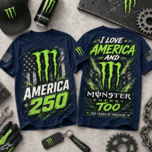 Monster Energy I Love America 250 Years T-Shirt