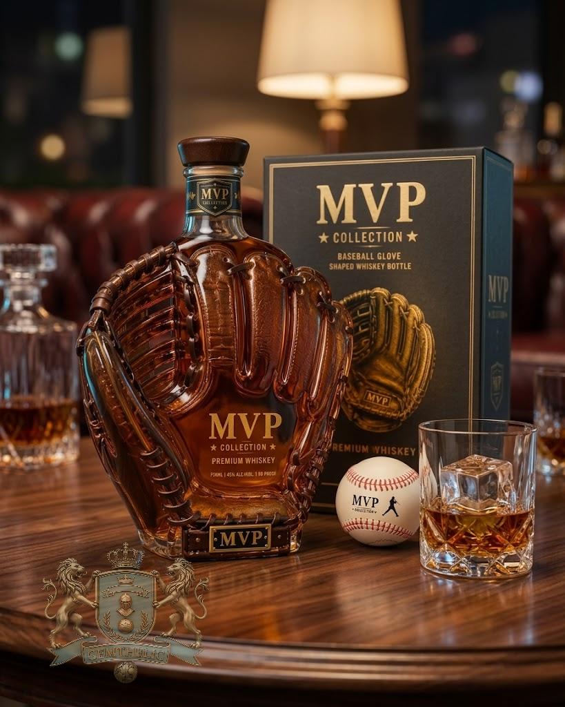 MVP Collection Baseball Glove Shaped Whiskey Bottle