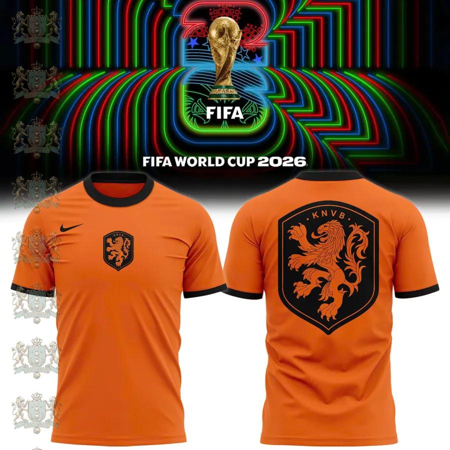 Netherlands National Football Team FIFA World Cup 2026 T-Shirt - Front View
