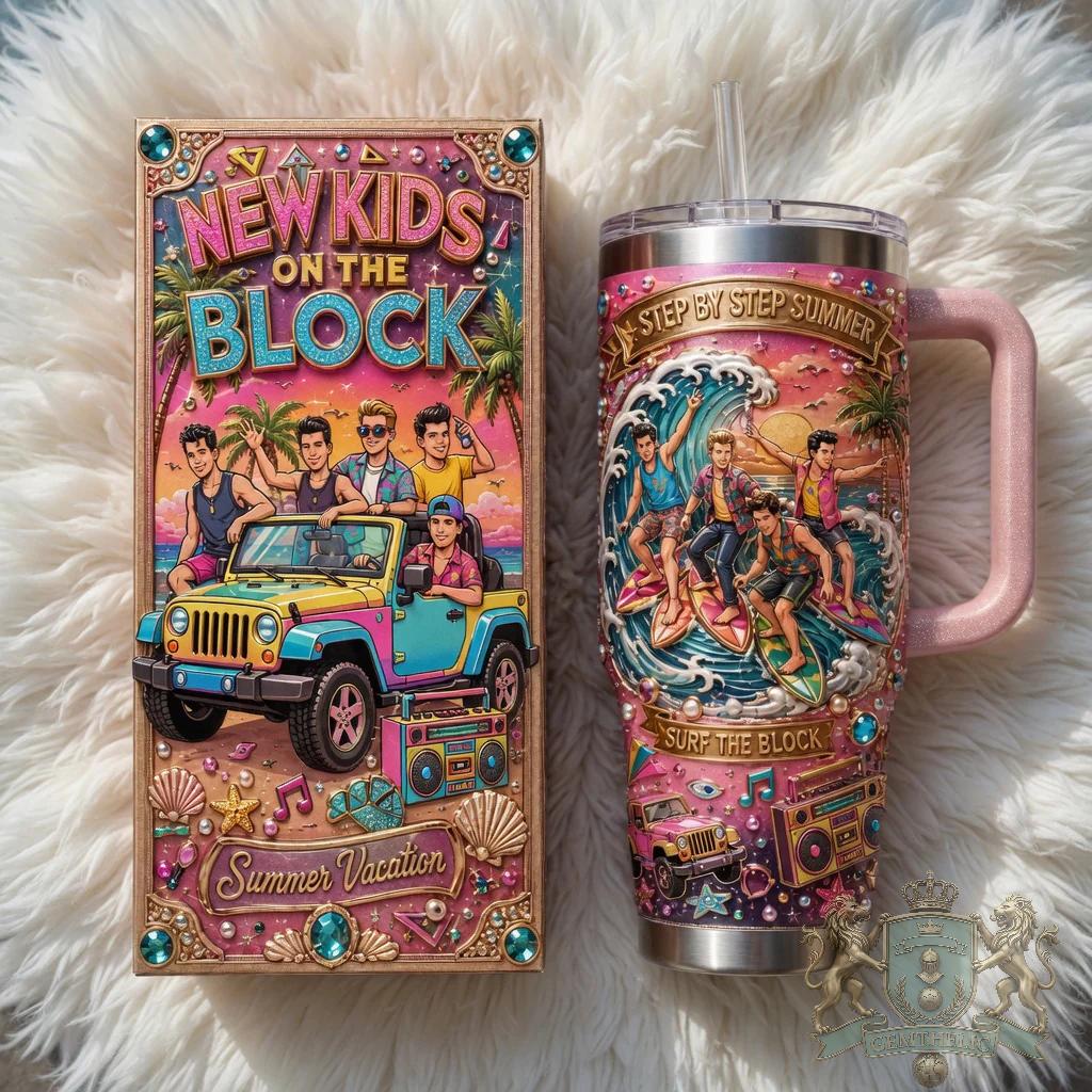 New Kids On The Block Summer Vacation Tumbler