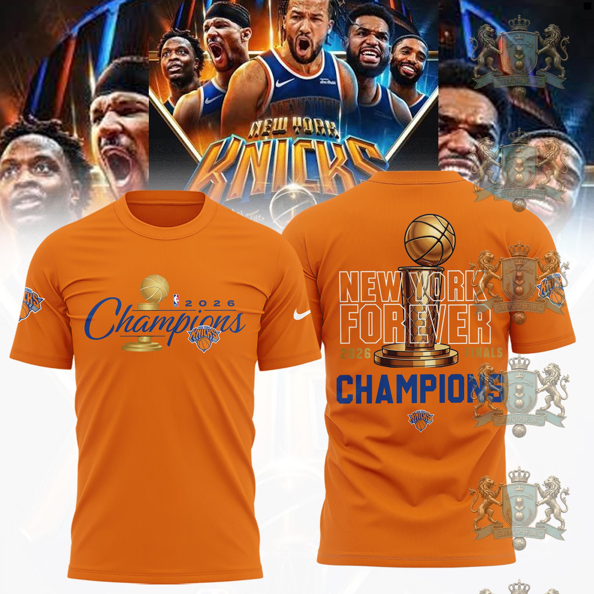 New York Knicks 2026 Champions T-Shirt - Detail View
