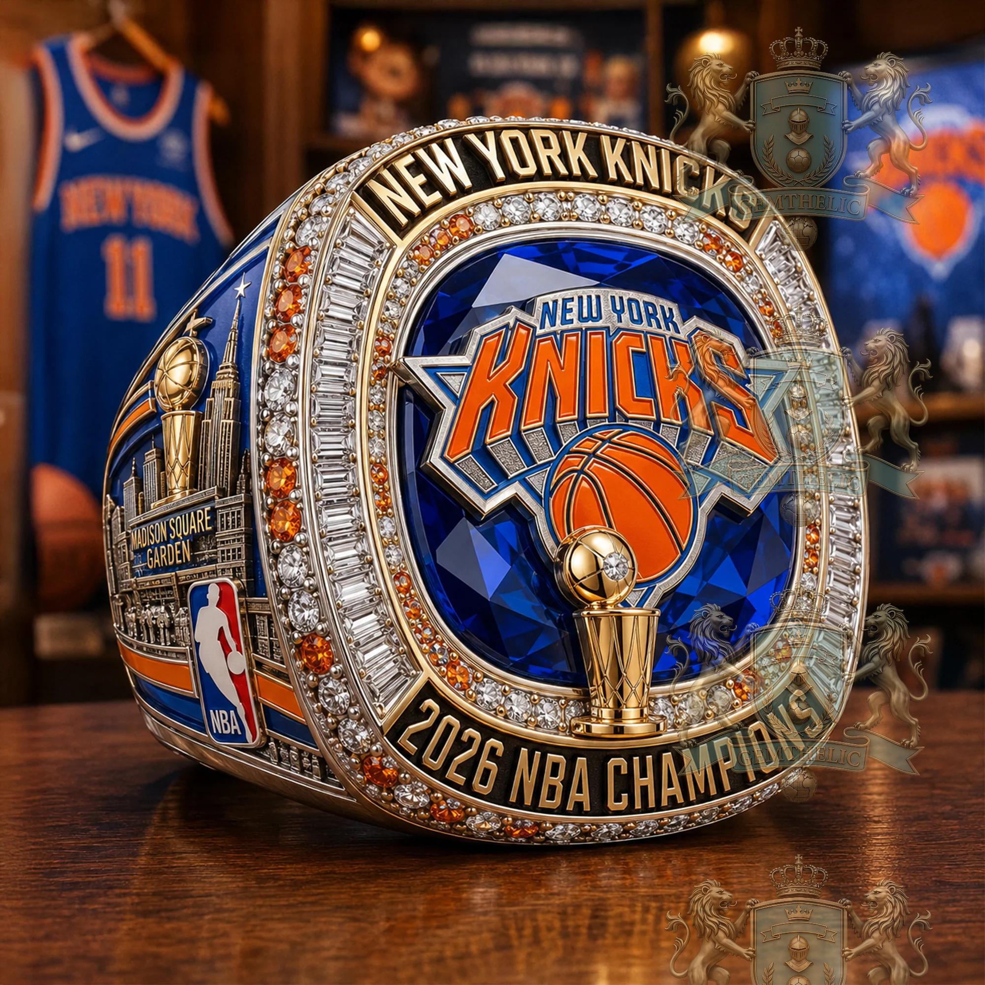 New York Knicks 2026 NBA Champions Brunson Championship Ring - Detail View