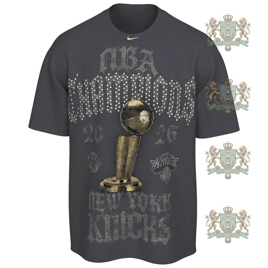 New York Knicks 2026 NBA Champions Player T-Shirt - Detail View