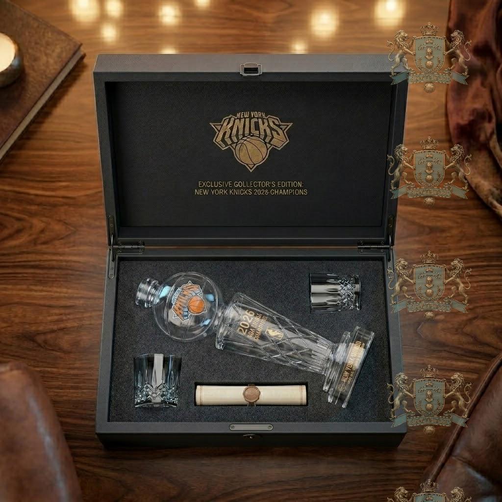 New York Knicks 2026 NBA Finals Champions Whiskey Bottle