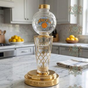 New York Knicks 2026 NBA Finals Champions Whiskey Bottle