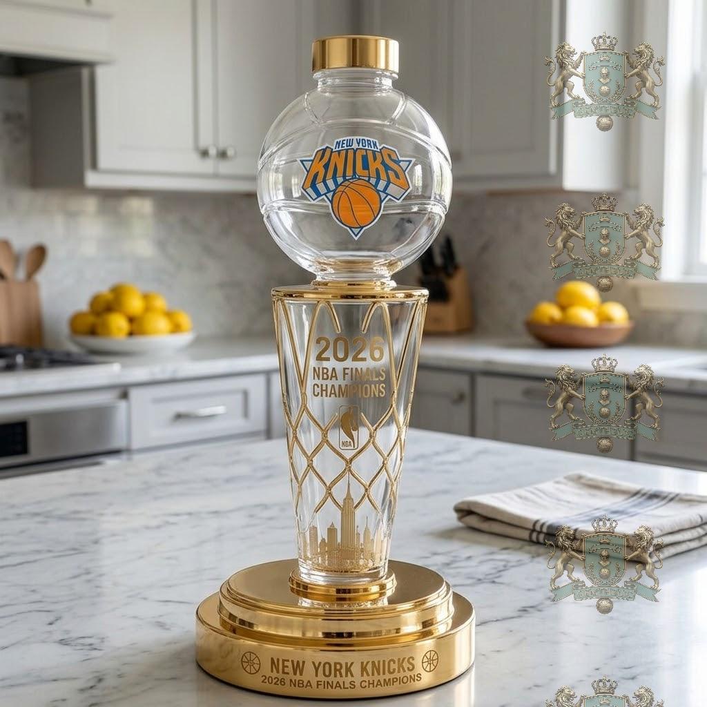 New York Knicks 2026 NBA Finals Champions Whiskey Bottle - Detail View