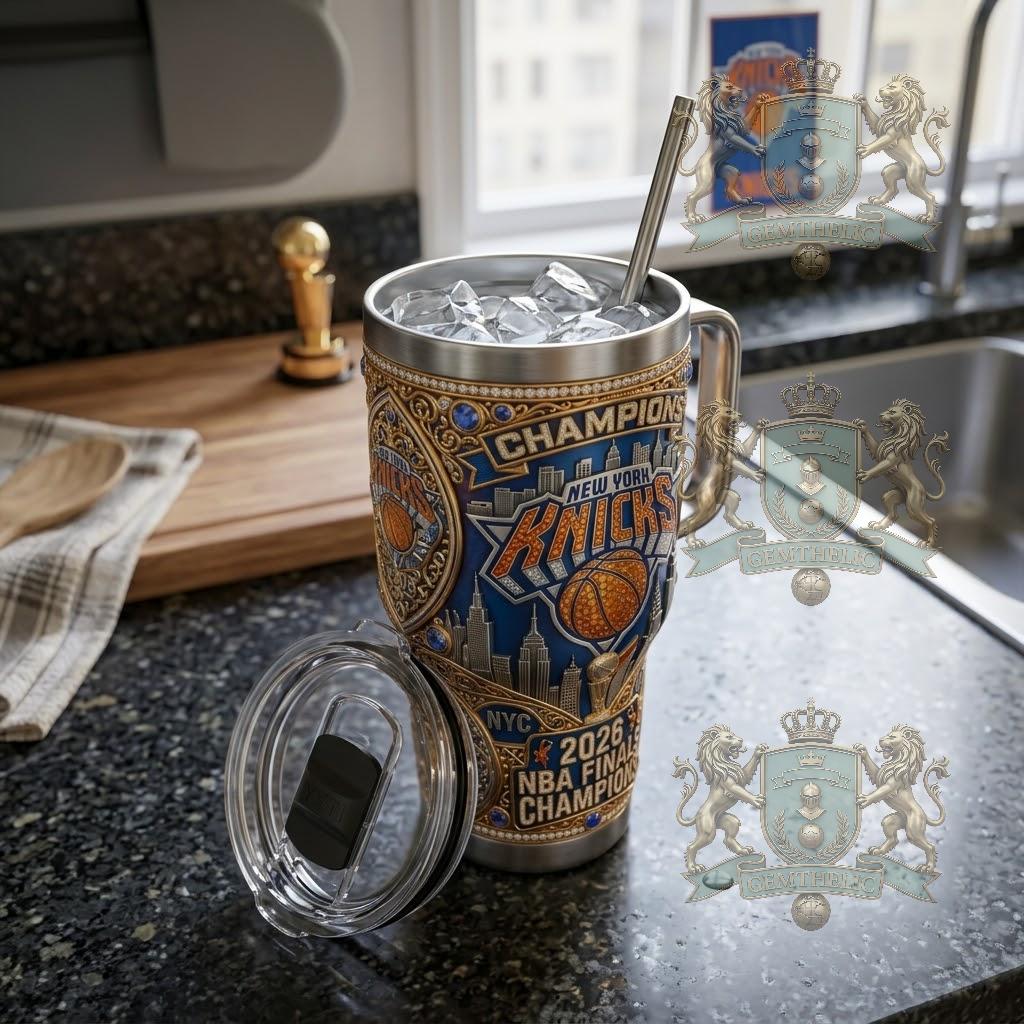 New York Knicks 2026 NBA Finals Champions Tumbler - Detail View
