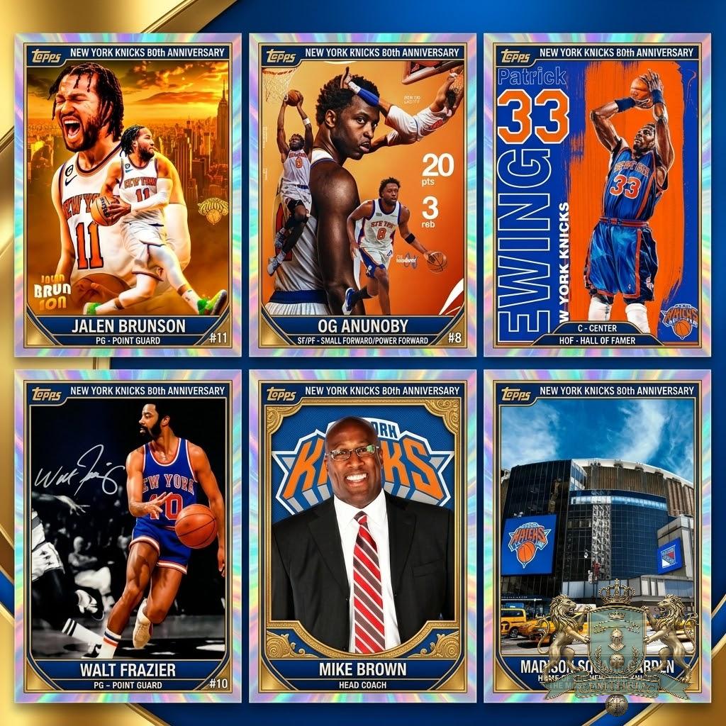 New York Knicks 80th Anniversary Trading Cards