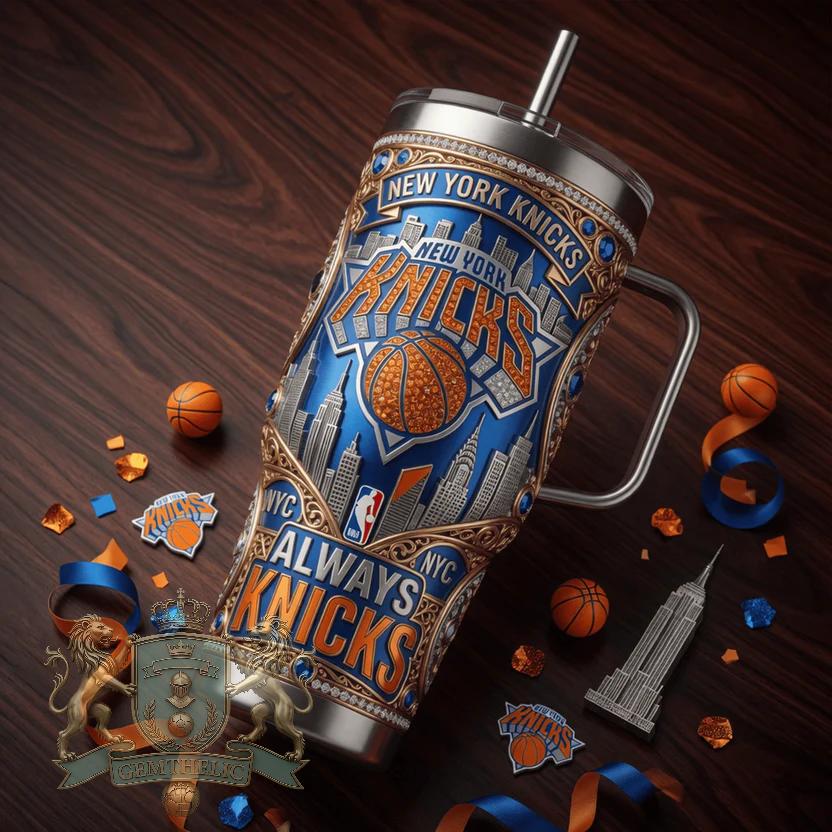 New York Knicks Collector's Edition EST. 1946 Tumbler - Detail View