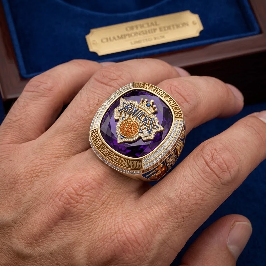 New York Knicks Eastern Conference Champion Ring - Detail View