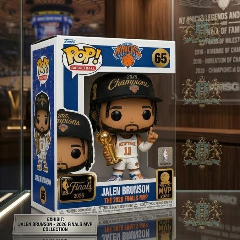 New York Knicks Jalen Brunson 2026 Finals MVP Champions Funko Pop - Front View