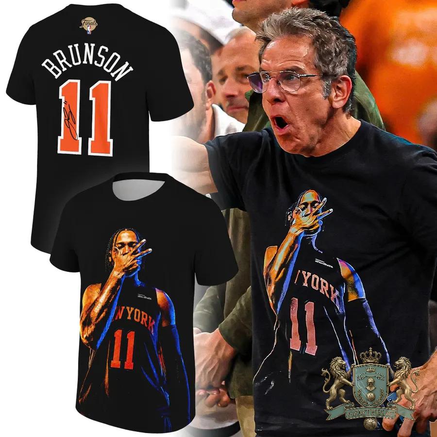 New York Knicks Jalen Brunson T-Shirt - Front View