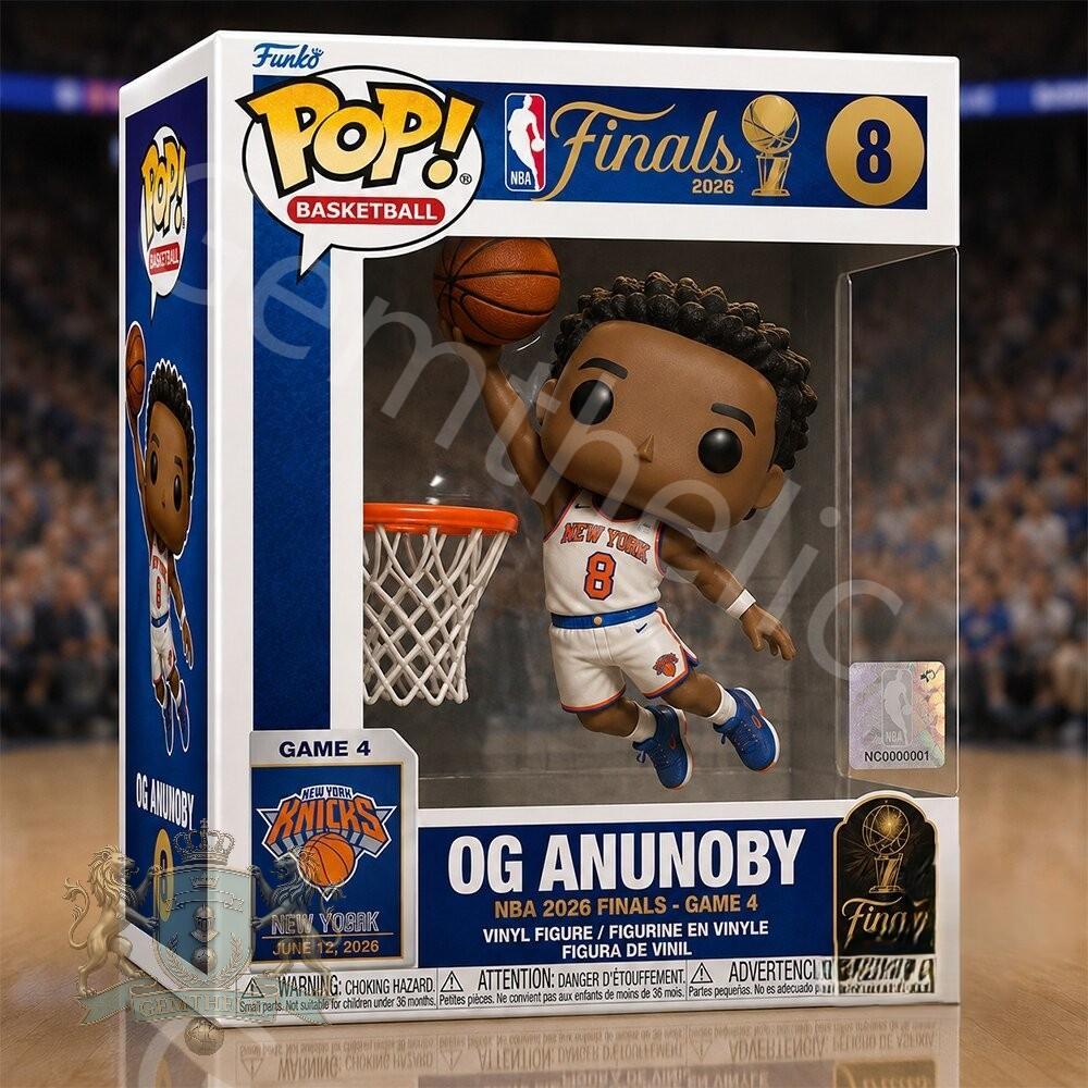 New York Knicks OG Anunoby NBA 2026 Finals Funko Pop - Front View