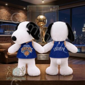 New York Knicks Snoopy 2026 NBA Champions Plush Toy