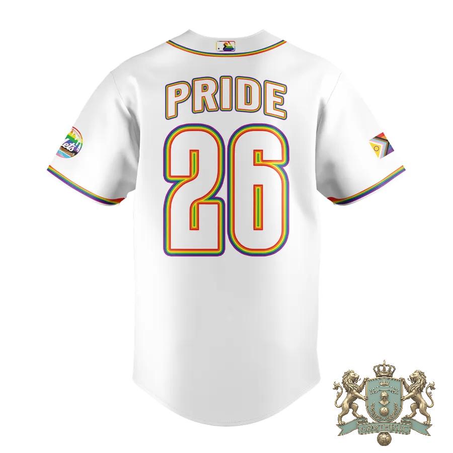 New York Mets Pride Night 2026 Baseball Jersey