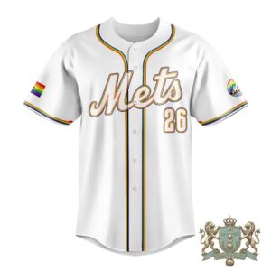 New York Mets Pride Night 2026 Baseball Jersey