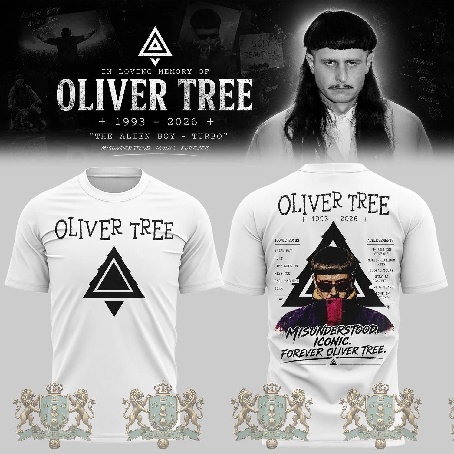 Oliver Tree In Loving Memory T-Shirt - Detail View
