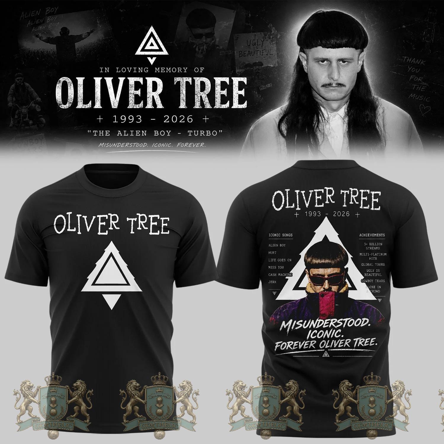 Oliver Tree In Loving Memory T-Shirt - Front View