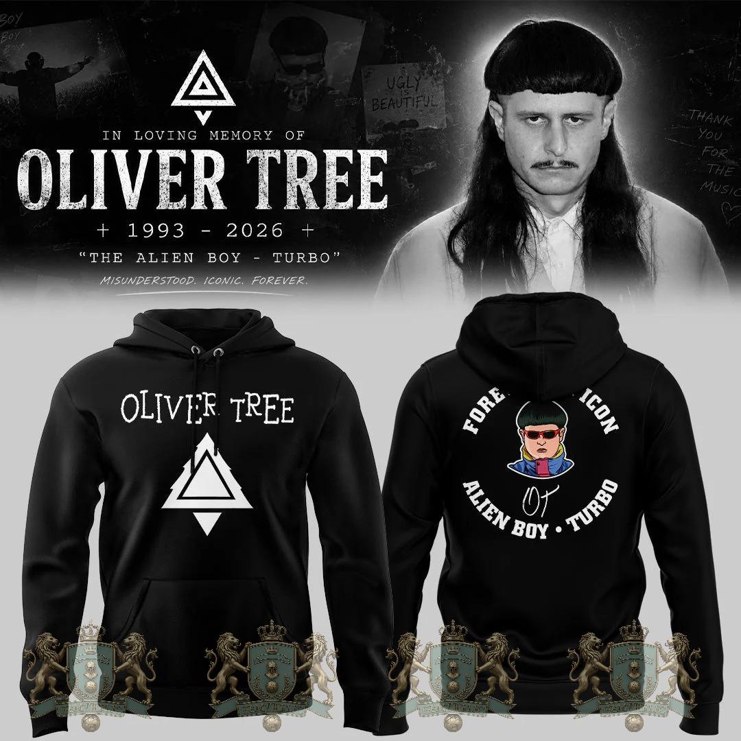 Oliver Tree In Loving Memory The Alien Boy Turbo Hoodie - Detail View