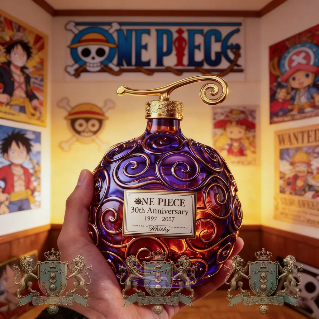 One Piece 30th Anniversary Devil Fruit Whisky Bottle