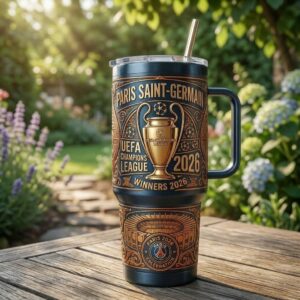 Paris Saint-Germain UEFA Champions League 2026 Winners Celebration Tumbler