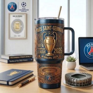 Paris Saint-Germain UEFA Champions League 2026 Winners Celebration Tumbler