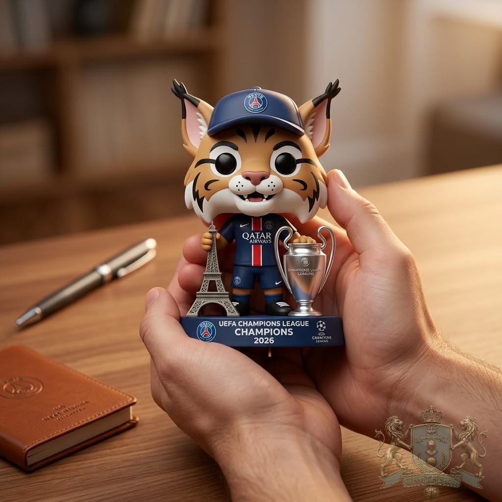 Paris Saint Germain UEFA Champions League 2026 Figurine - Detail View