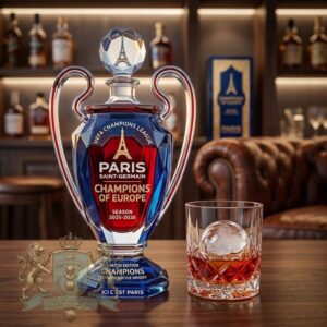 Paris Saint Germain UEFA Champions League Champions of Europe Season Whisky Decanter