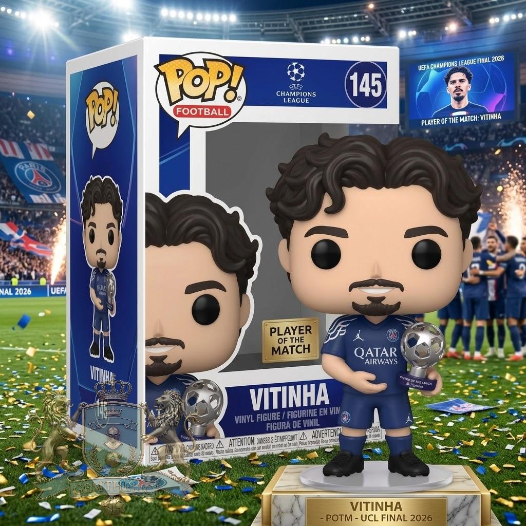 Paris Saint Germain Vitinha Player of the Match UEFA Champions League Final 2026 Funko Pop!  - Front View