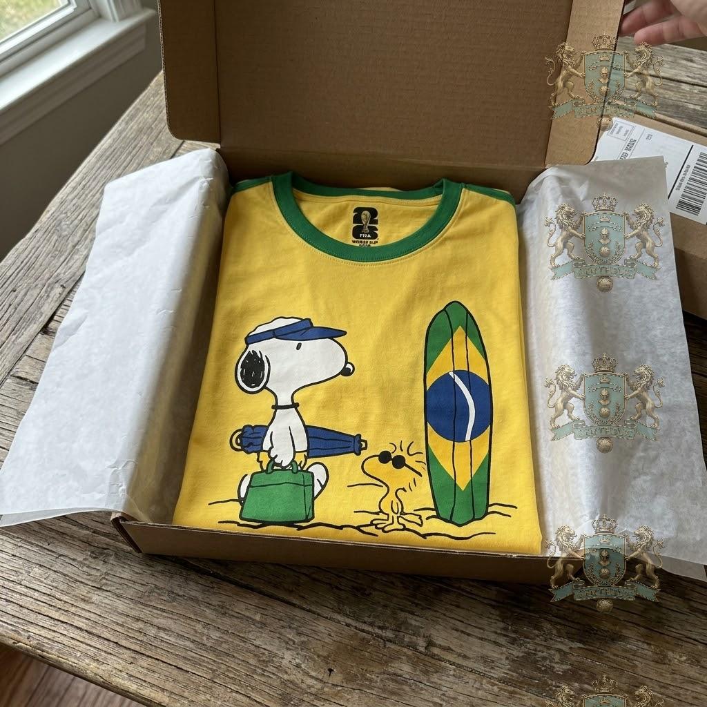 Peanuts Snoopy FIFA World Cup 2026 Brazil T-Shirt  - Detail View