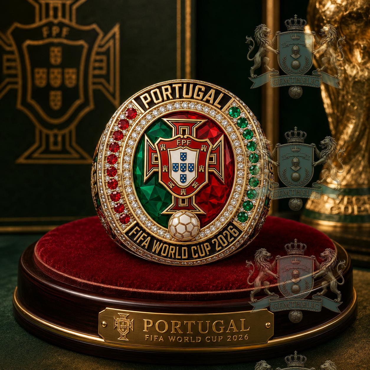 Portugal national football team FIFA World Cup 2026 Champions Ring - Detail View